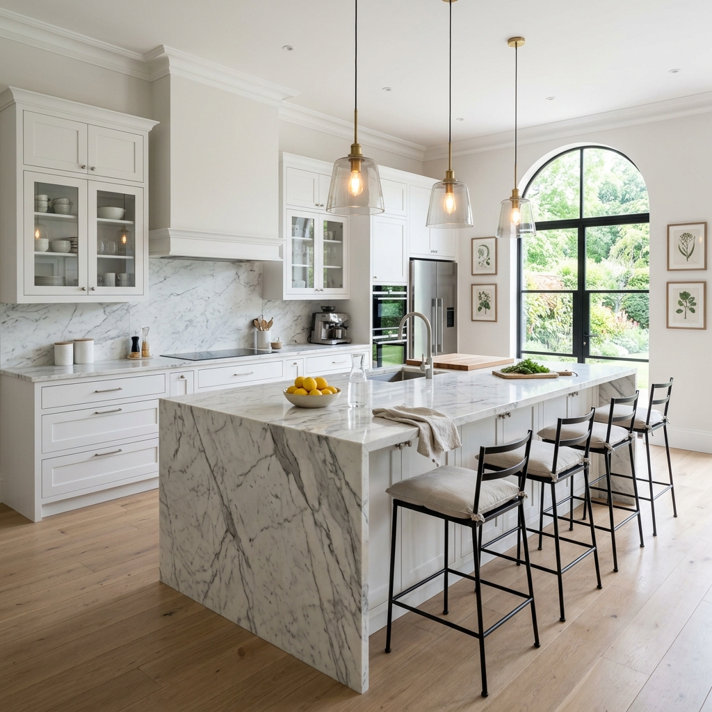 Bright elegant modular kitchen